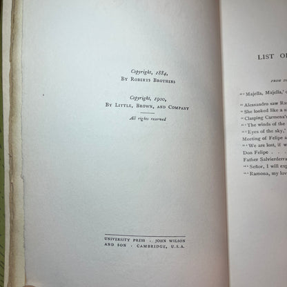 Ramona - Helen Jackson - Limited of 500 - Two Volumes - 1900