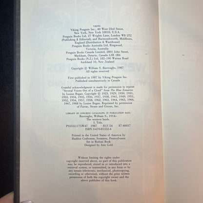The Western Lands - William S. Burroughs - 1987