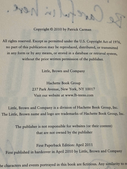 Thirteen Days to Midnight - Patrick Carman - 1st Paperback Edition - Signed - 2011