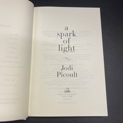 A Spark of Light - Jodi Picoult - Signed - 2018