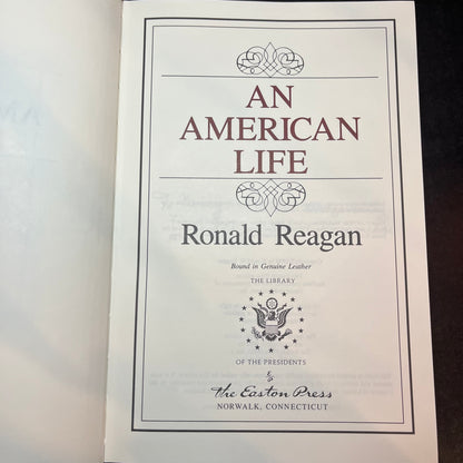An American Life - Ronald Regan - Easton Press - 1992