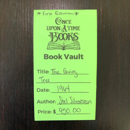The Giving Tree - Shel Silverstein - First Edition - 1964