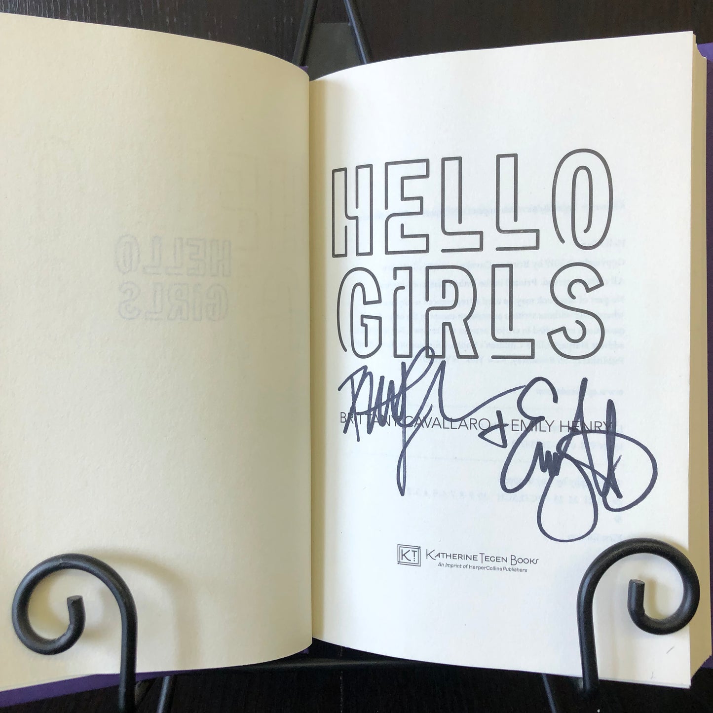Hello Girls - Brittany Cavallaro - Emily Henry - First Edition - 2x Signed - 2019