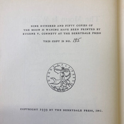 The Moon is Waning - Scott Hart - Limited Edition - Signed - 1939