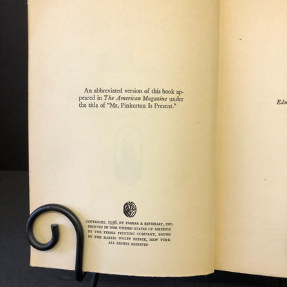 Mr. Pinkerton Has the Clue - David Frome - First Edition - Ex-Library - 1936