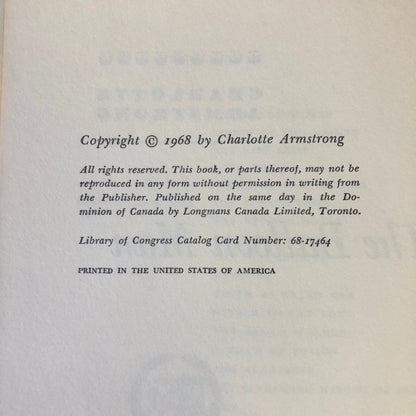 The Balloon Man - Charlotte Armstrong - First Edition - 1968
