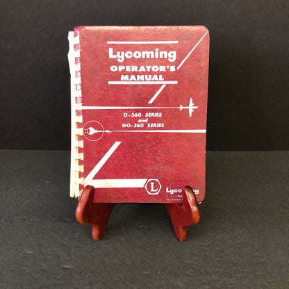 Lycoming Aircraft Engine Operator's Manual - N/A - 1965