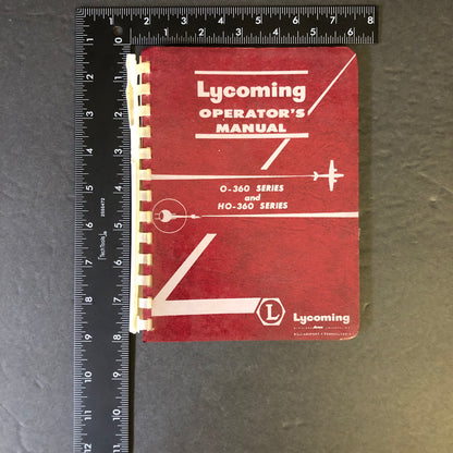 Lycoming Aircraft Engine Operator's Manual - N/A - 1965