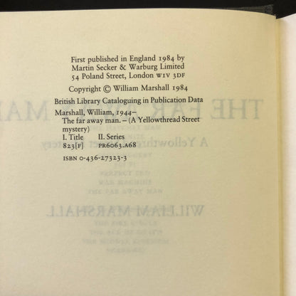 The Far Away Man - William Marshall - Signed - First Edition - 1984
