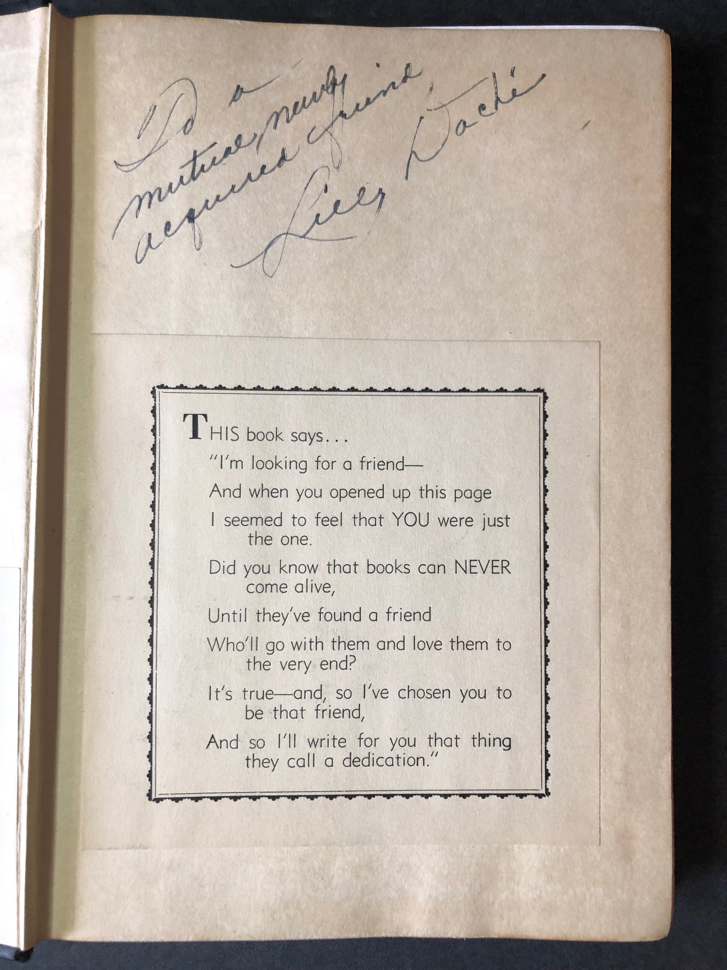 Lilly Dache Talking Through My Hats - Dorothy Roe Lewis - Signed - 1946
