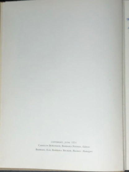 Woodrow Wilson Year Book - Woodrow Wilson High School - 1954