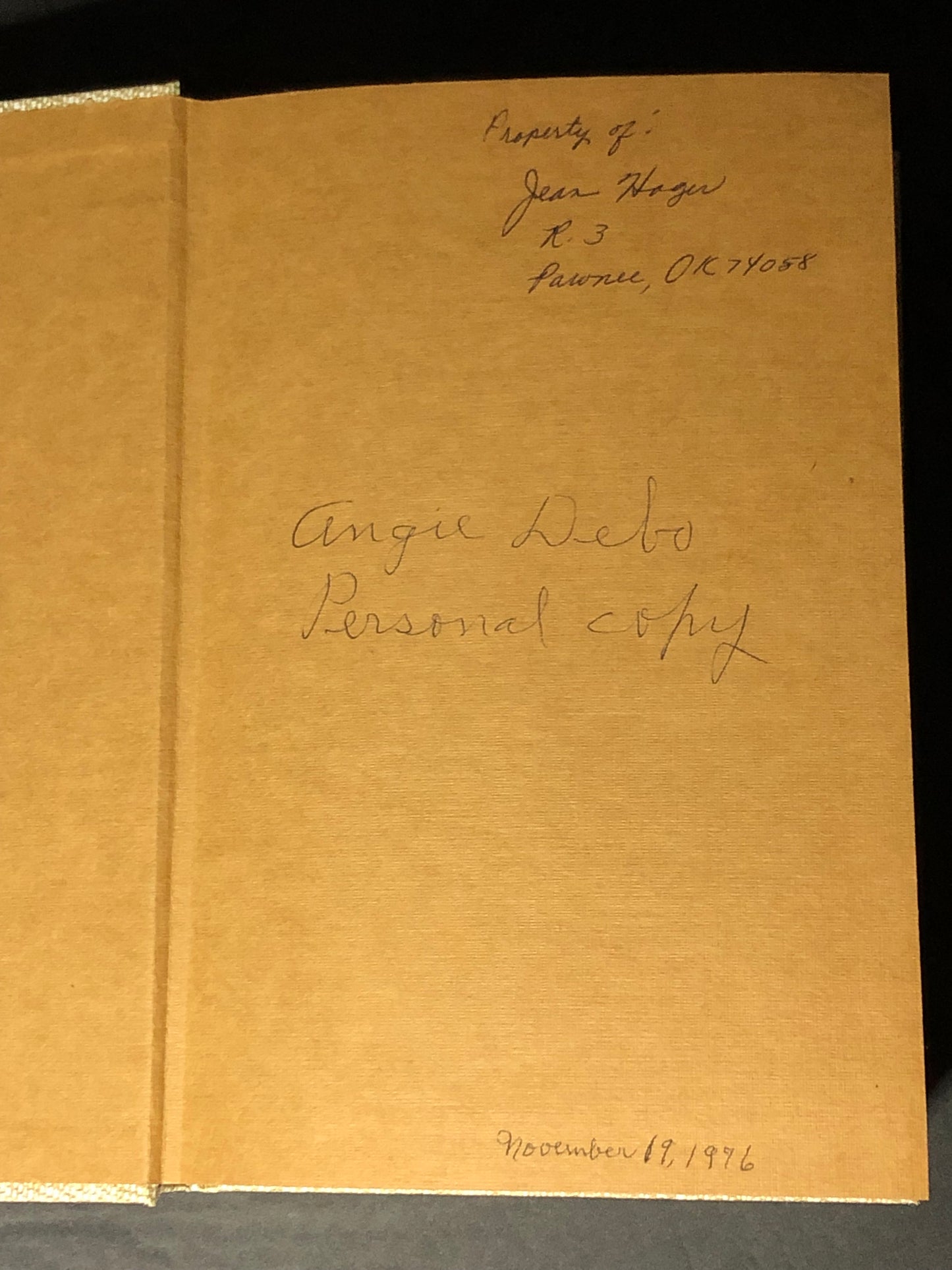 Geronimo - Angie Debo - Signed - Authors Personal Copy - 1976