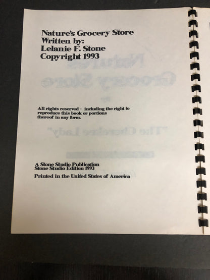 Nature's Grocery Store - Lelanie F. Stone "The Cherokee Lady" - Signed - 1993