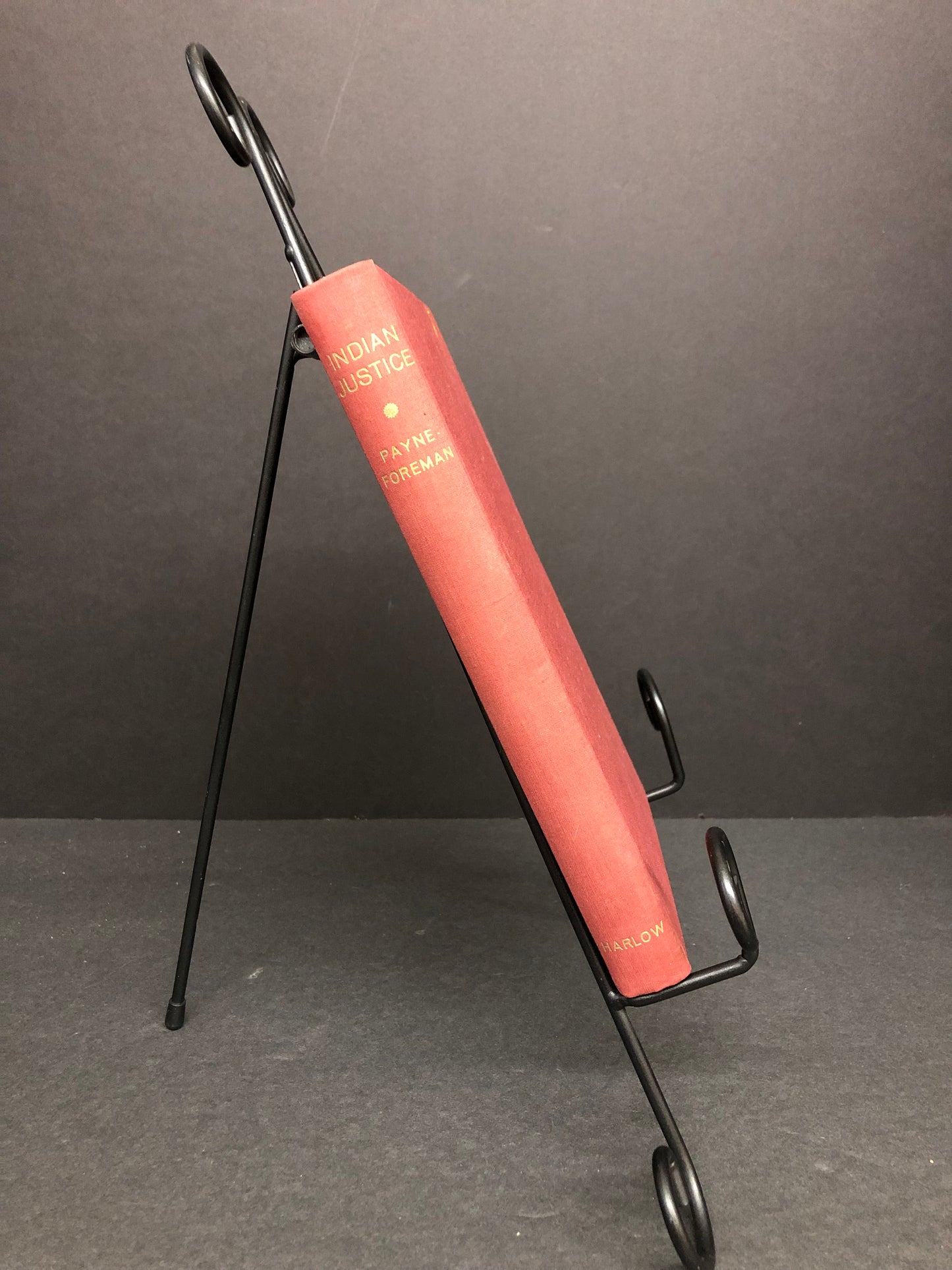 Indian Justice - John Howard Payne and Grant Foreman - First Edition - 1934