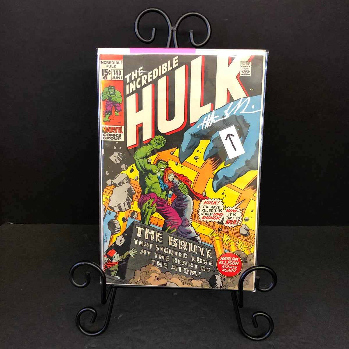 The Incredible Hulk #140 - Ellison/Thomas/Grainger - Signed by Harlan Ellison - 1971