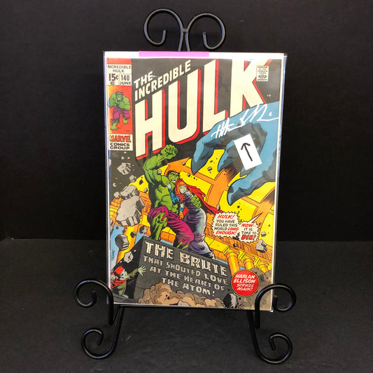 The Incredible Hulk #140 - Ellison/Thomas/Grainger - Signed by Harlan Ellison - 1971