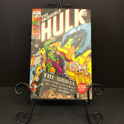 The Incredible Hulk #140 - Ellison/Thomas/Grainger - Signed by Harlan Ellison - 1971