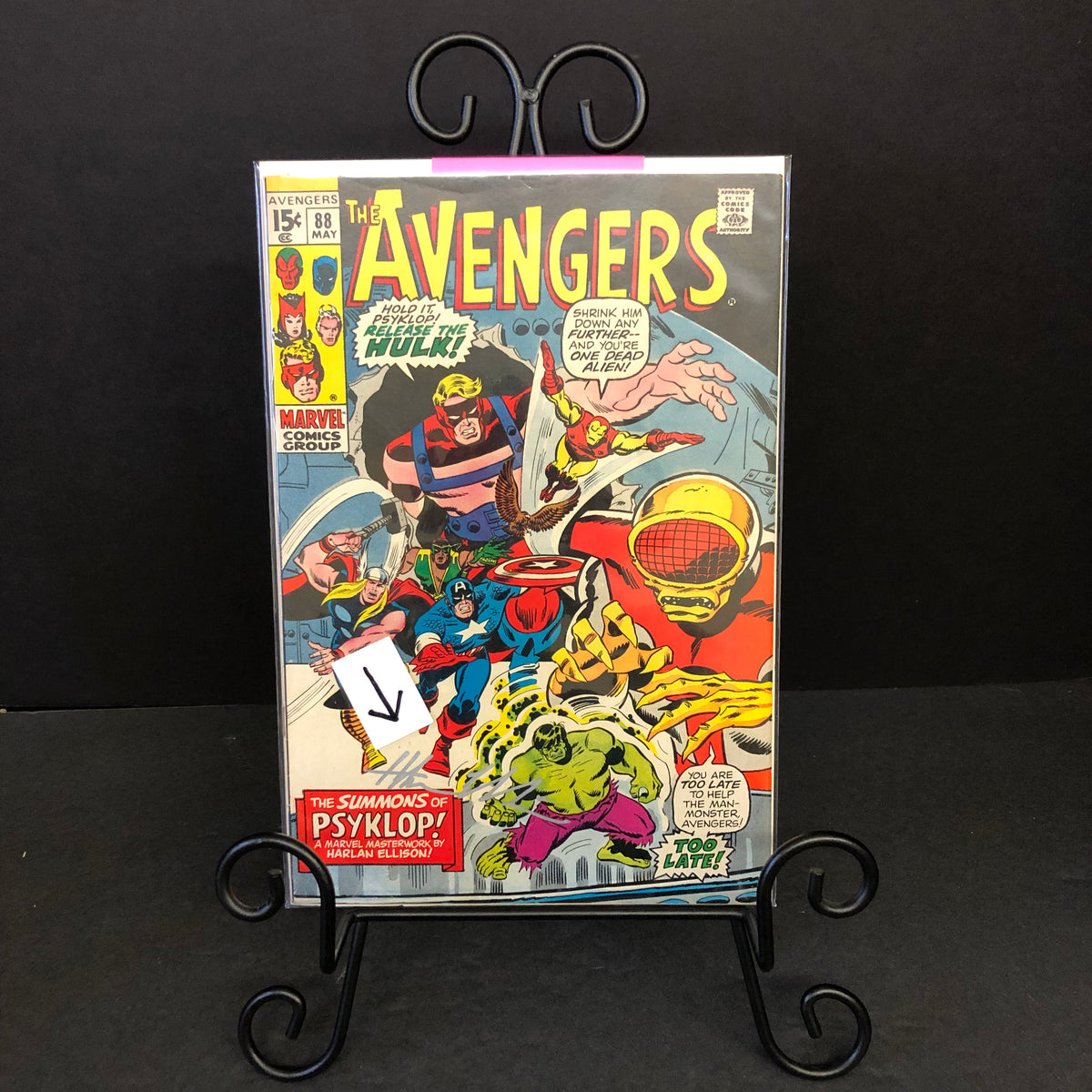The Avengers #88 - Ellison/Thomas/Buscema - Signed by Harlan Ellison - 1971