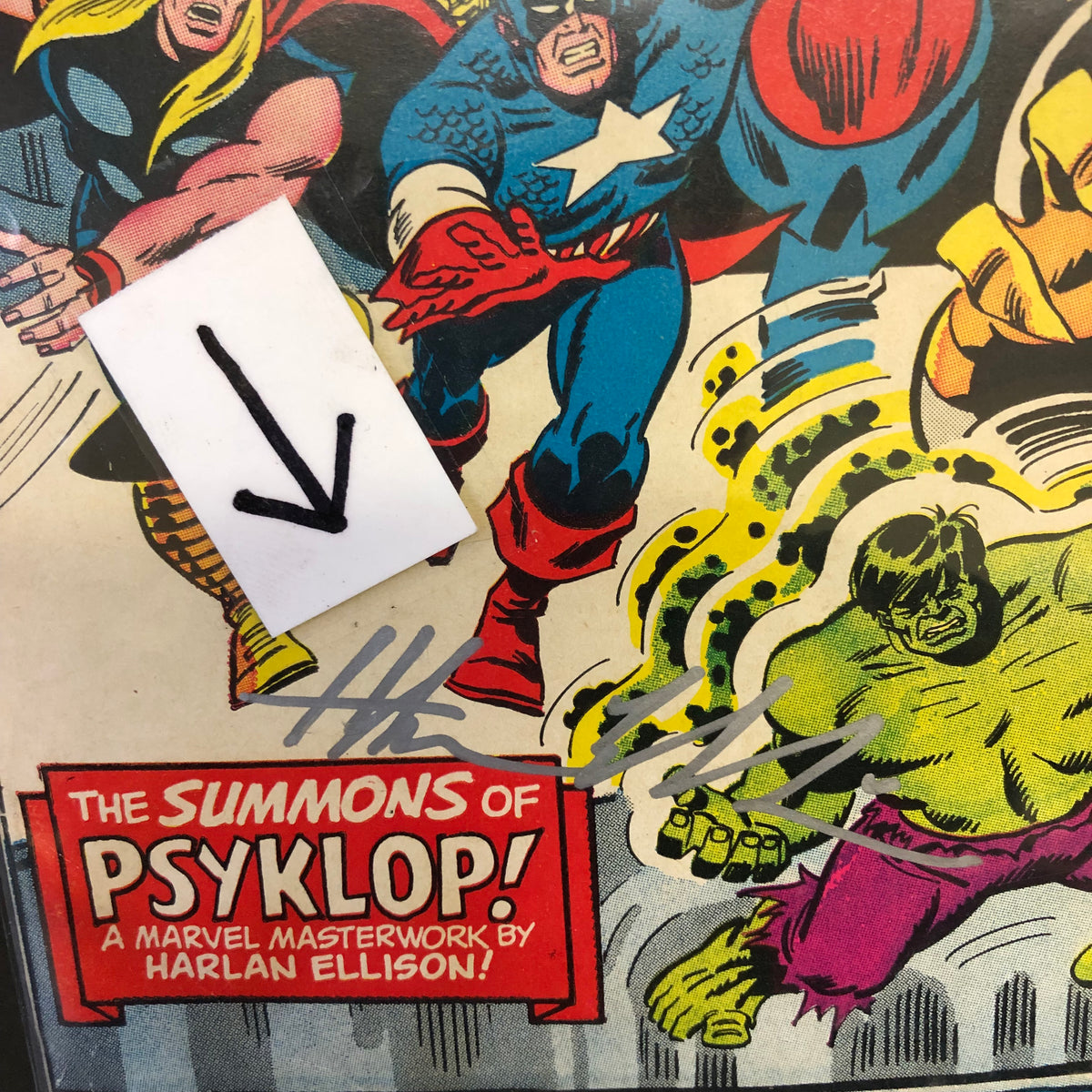 The Avengers #88 - Ellison/Thomas/Buscema - Signed by Harlan Ellison - 1971