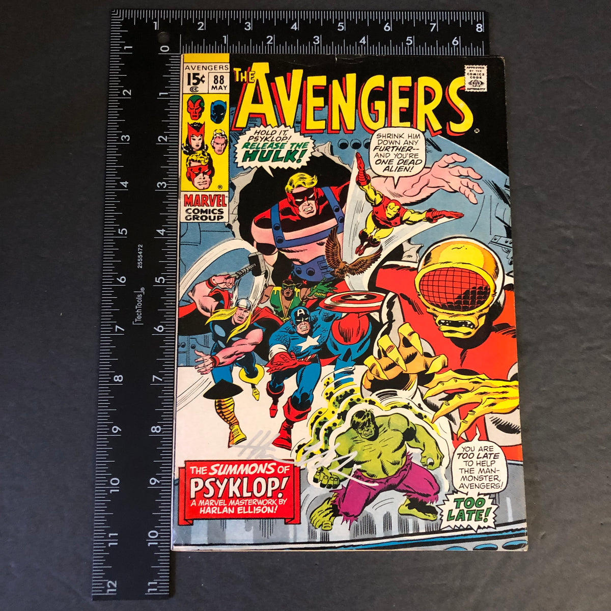 The Avengers #88 - Ellison/Thomas/Buscema - Signed by Harlan Ellison - 1971