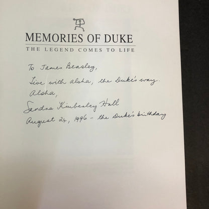 Memories of Duke - Sandra Kimberly Hall & Greg Ambrose - Inscribed - 1995