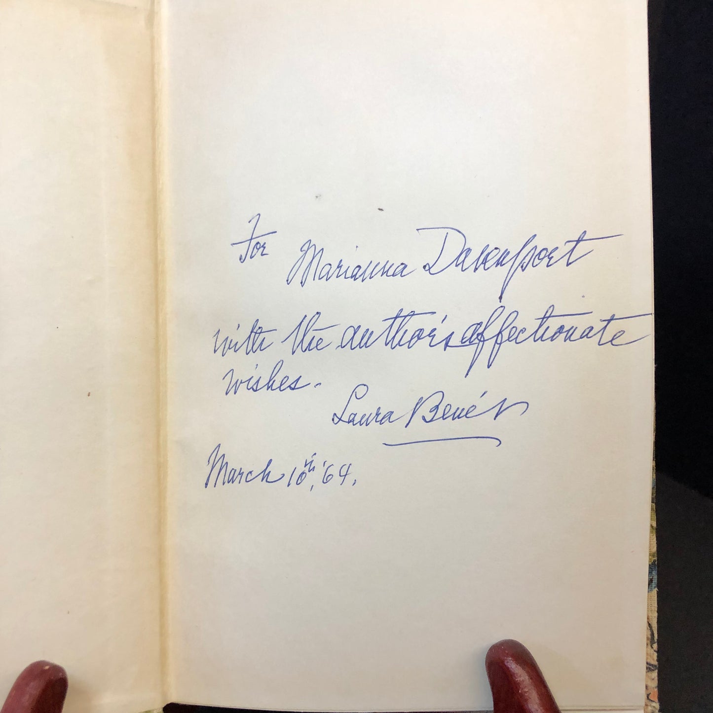 In Love with Time - Laura Benét - 2nd Print - Signed - 1959
