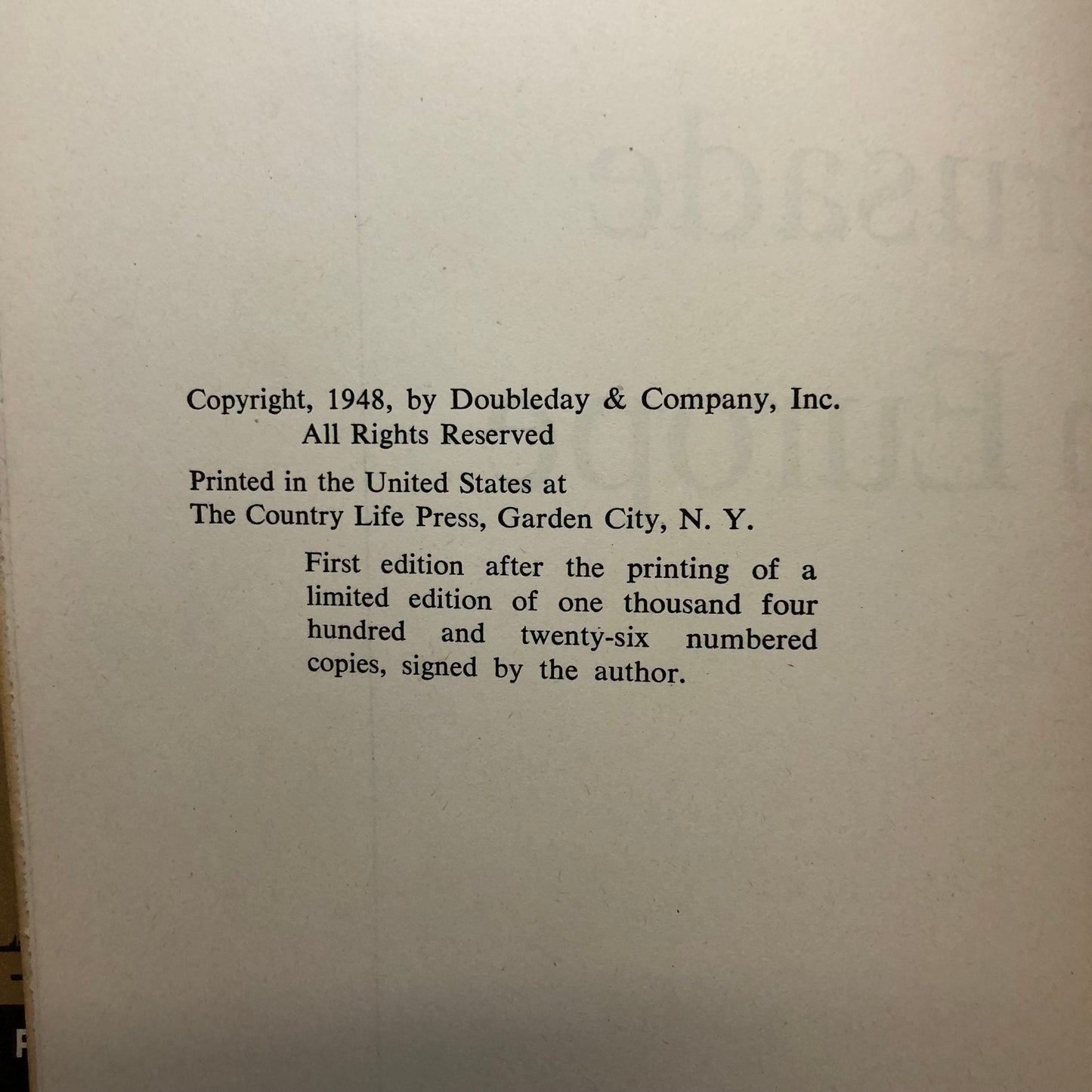 Crusade in Europe - Dwight D. Eisenhower - First Edition - 1948