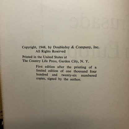 Crusade in Europe - Dwight D. Eisenhower - First Edition - 1948