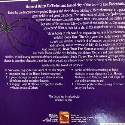 Menzoberranzan Boxed Set - Forgotten Realms - Advanced D&D 2nd Edition - 1992