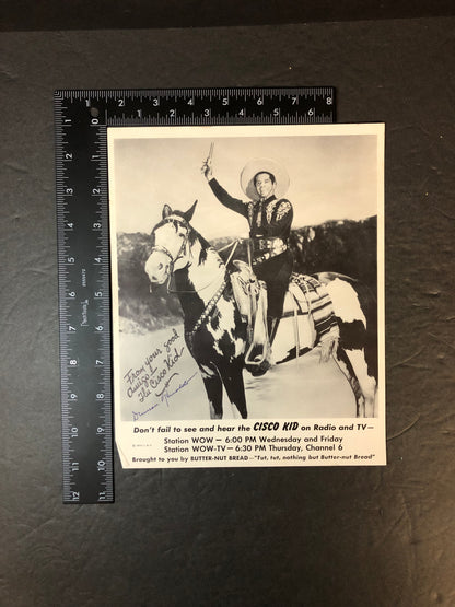 Liberace - Liberace - Signed 2x - Signed Cisco Kid Print - Circa 1940's