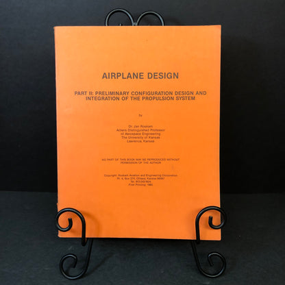 Airplane Design - Dr. Jan Roskam - Two Volumes - 1985