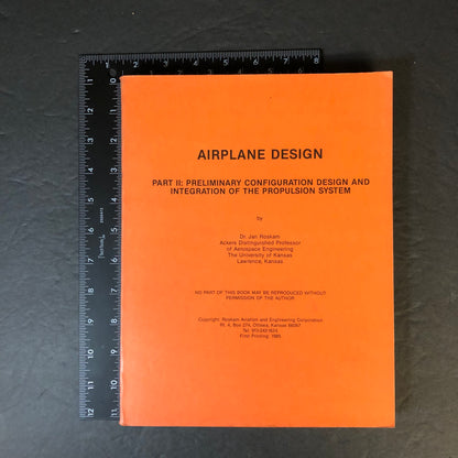 Airplane Design - Dr. Jan Roskam - Two Volumes - 1985