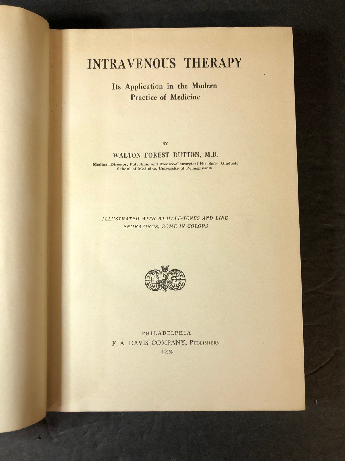 Intravenous Therapy - Walton Forest Dutton - 1924