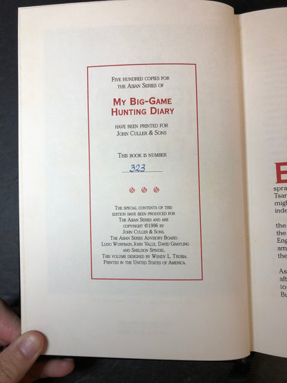 My Big-Game Hunting Diary - Count Henrik Apponyi - Limited - 1996