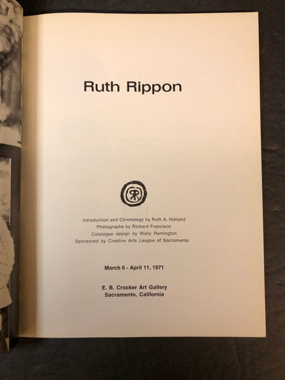 Ruth Rippon - Creative Arts League of Sacramento - Signed - 1973