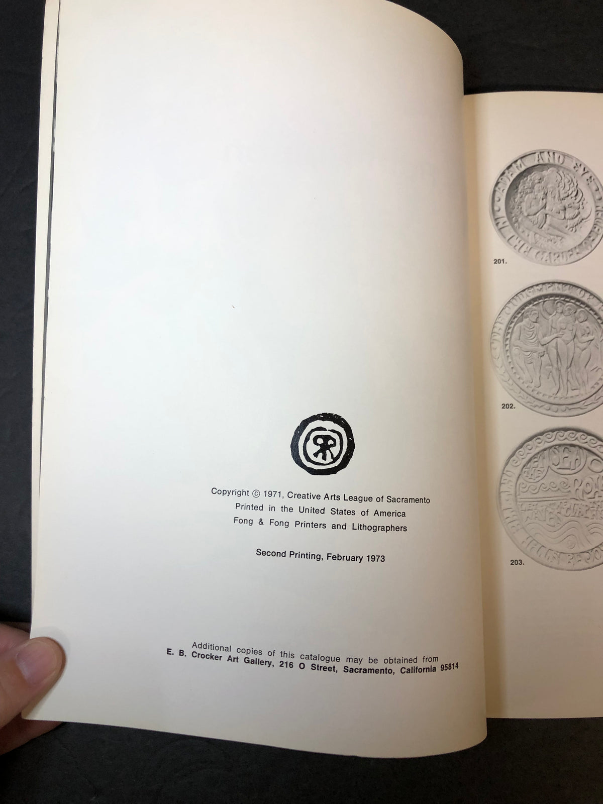 Ruth Rippon - Creative Arts League of Sacramento - Signed - 1973