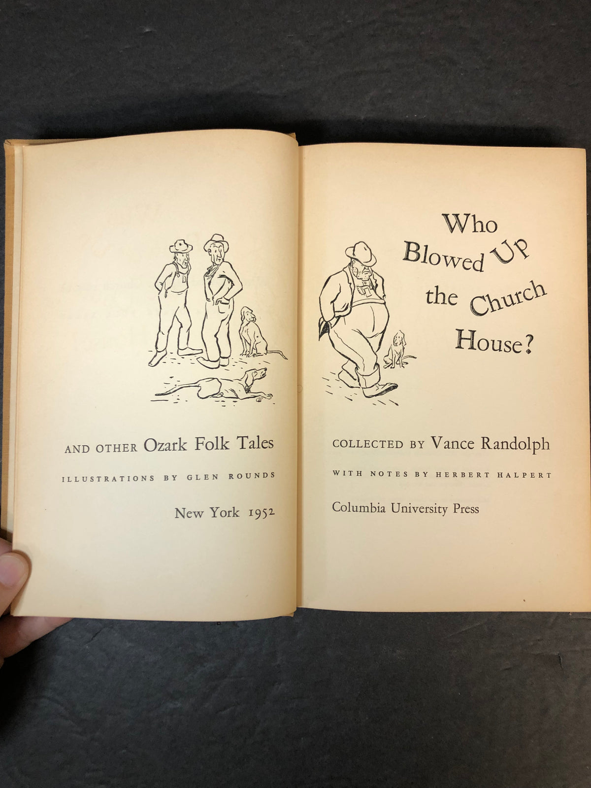 Who Blowed Up the Church House - Vance Randolph - Ozark - First Edition - 1952