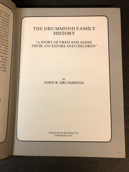 The Drummond Family History - John R. Drummond - 1981