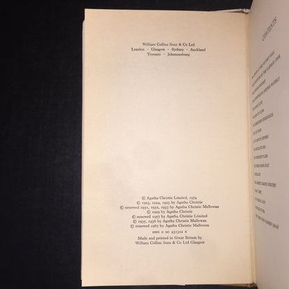 Poirot's Early Cases - Agatha Christie - True 1st Edition - 1974
