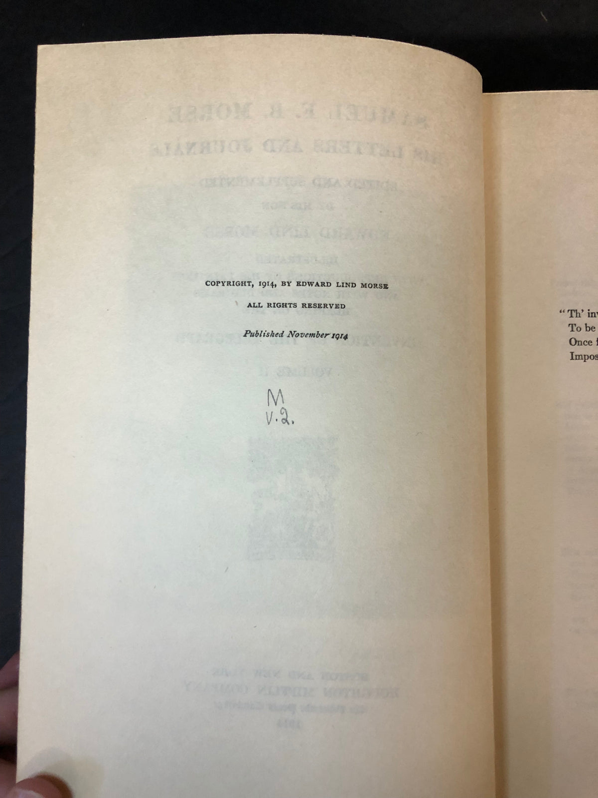 Samuel F.B. Morse Letters and Journals - Edward Lind Morse - 2 Volumes - 1914