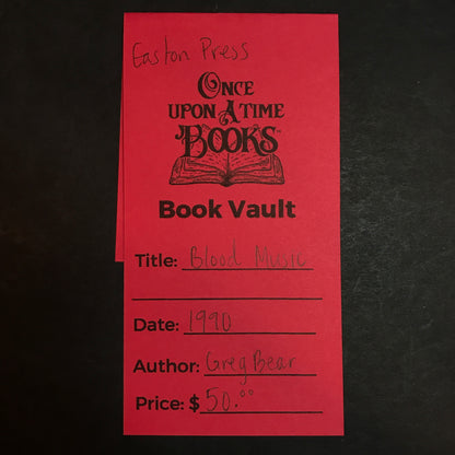 Blood Music - Greg Bear - Easton Press - 1990