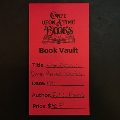 Walt Disney's Uncle Remus Stories - Joel Chandler Harris - 1982