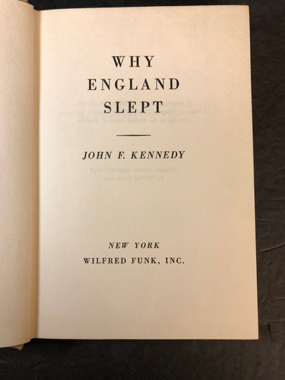 Why England Slept - John F. Kennedy - Second Edition - 1961