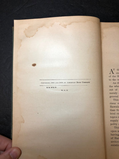 A Brief History of the Hawaiian People - W.D. Alexander - 1899