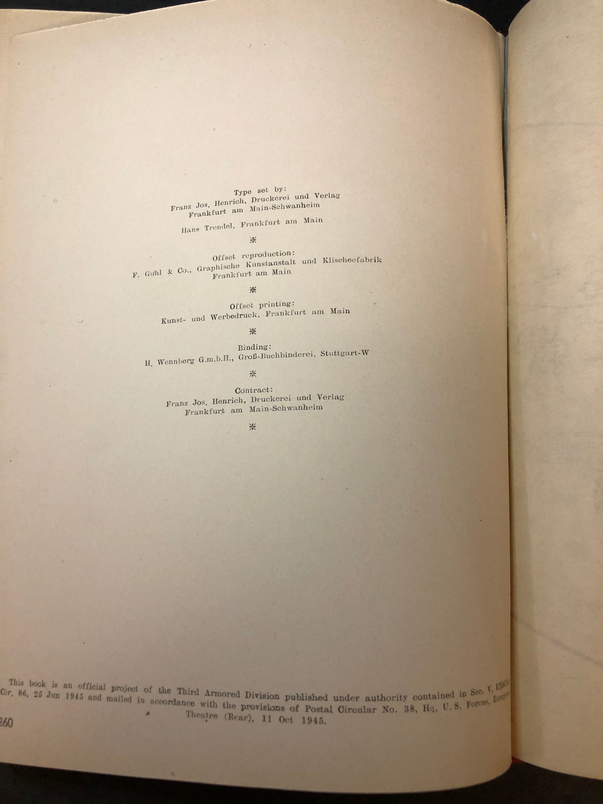 Spearhead in the West - The Third Armored Division - Scarce in Dust Jacket - 1945