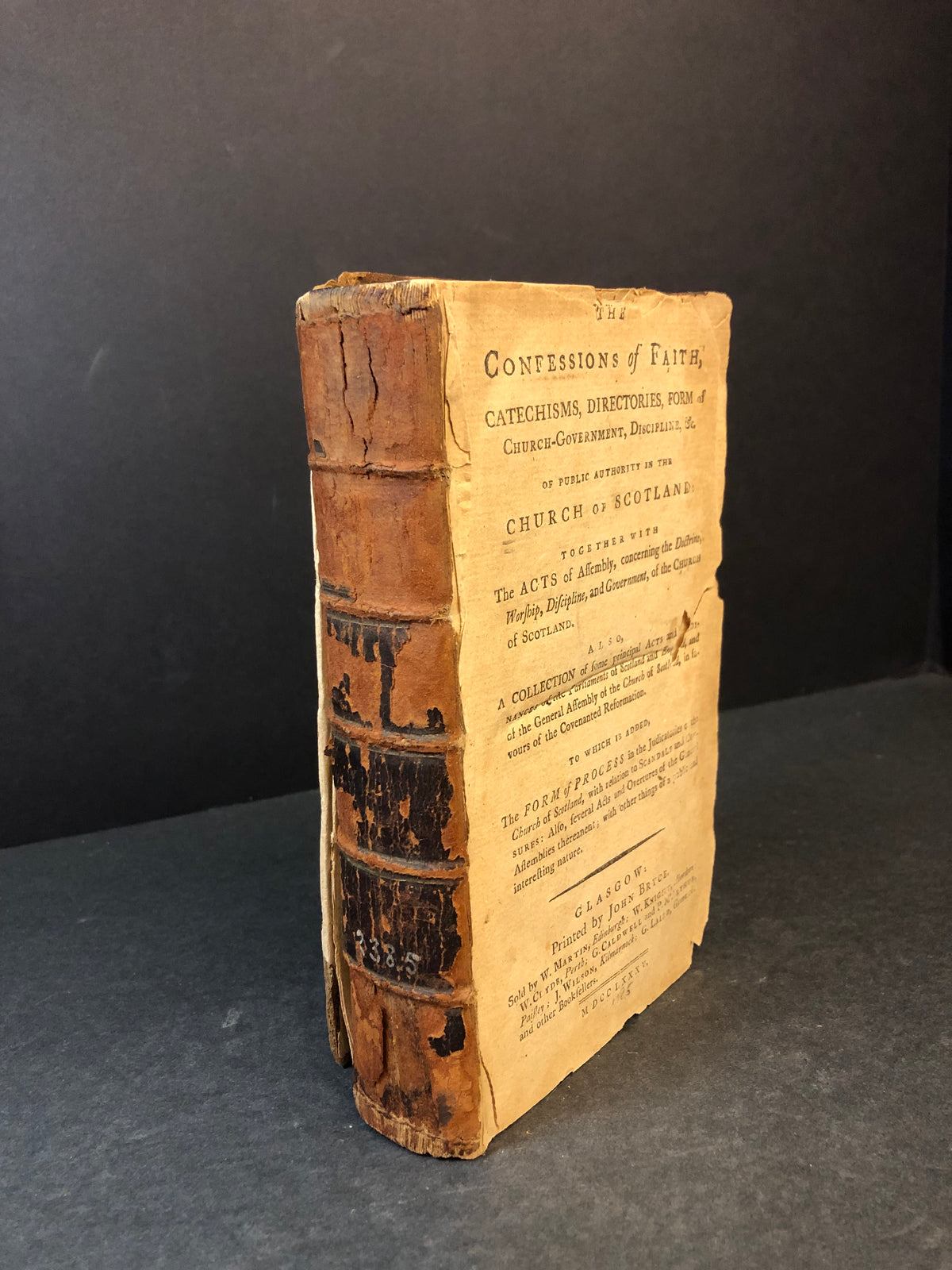The Confessions of Faith - John Bryce - Scarce - First Edition - 1785