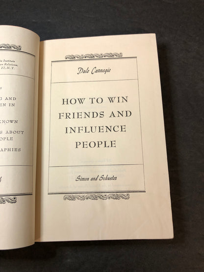 How to Win Friends and Influence People - Dale Carnegie - Scarce - 1938