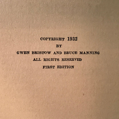 The Mardi Gras Murders - Gwen Bristow & Bruce Manning - 1st Edition - 1932