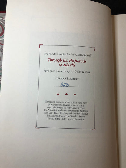 Through the Highlands of Siberia - Major H.G.G. Swayne - Limited - 1995