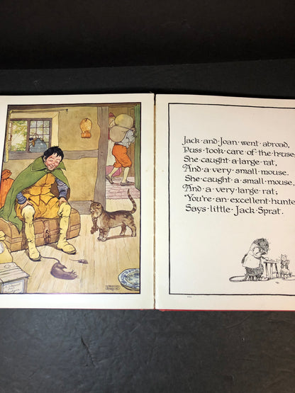 The Beautiful Book of Nursery Rhymes - Frank Adams - Scarce - 60 Color Plates - 1920